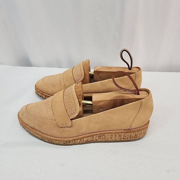Aldo Size 7 Women's Calixta Suede Leather Cork Platform Loafers Casual Comfort G - Picture 5 of 8